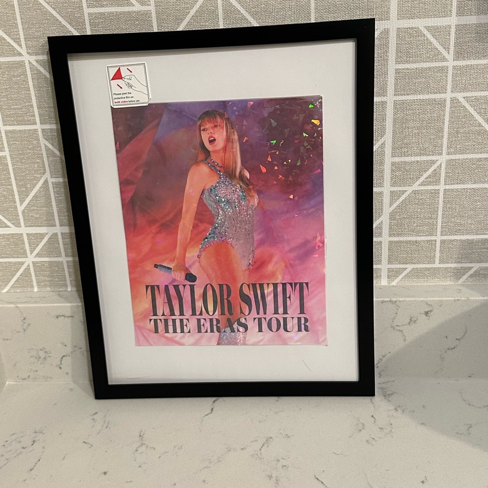 Taylor Swift The Eras Tour Movie Poster Custom Prism Holographic Picture w Frame - Picture 7 of 8